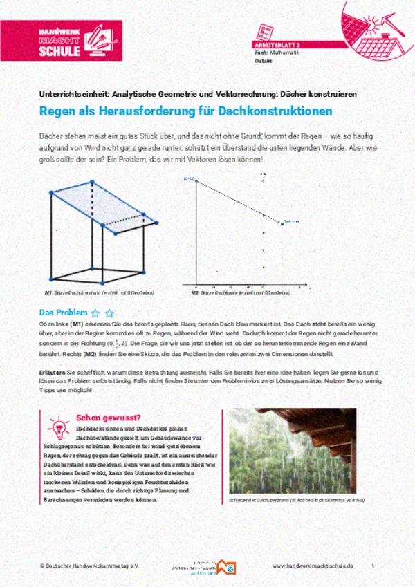 Regen als Herausforderung für Dachkonstruktionen Regen als Herausforderung für Dachkonstruktionen