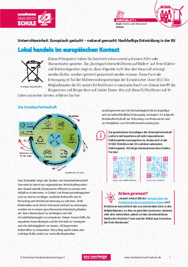 Lokal handeln im europäischen Kontext