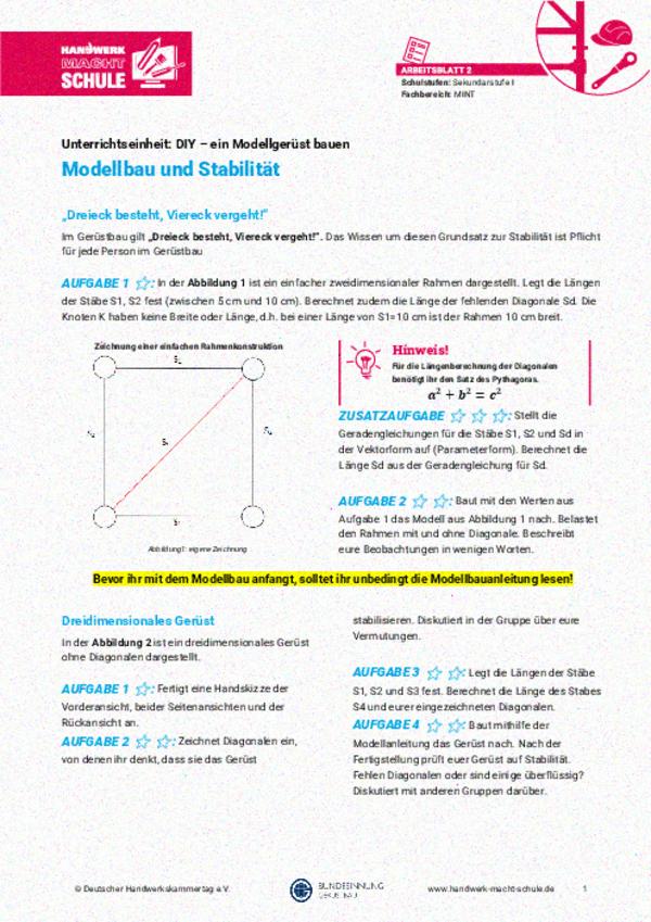 Modellbau und Stabilität