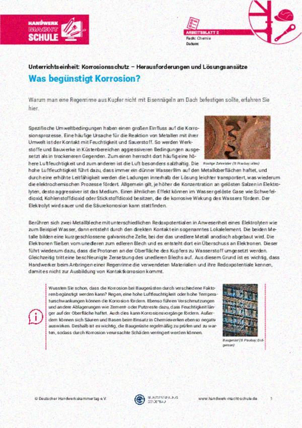 Was begünstigt Korrosion? Was begünstigt Korrosion?