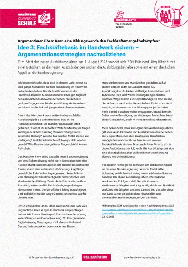 Argumentationsstrategien nachvollziehen