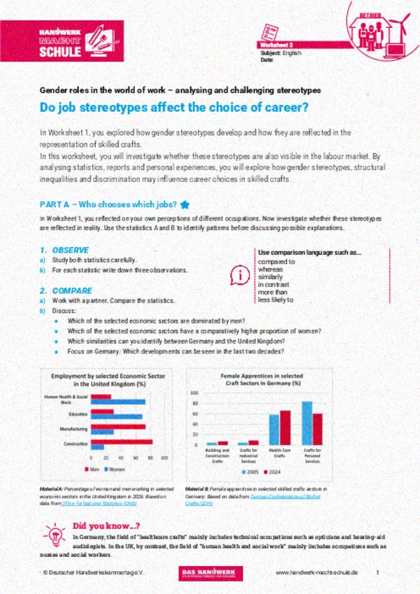 Do job stereotypes affect the choice of career? Do job stereotypes affect the choice of career?