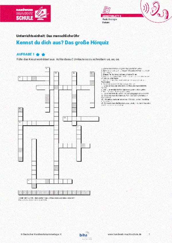Kennst du dich aus? Das große Hörquiz