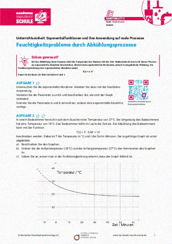 Feuchtigkeitsprobleme durch Abkühlungsprozesse