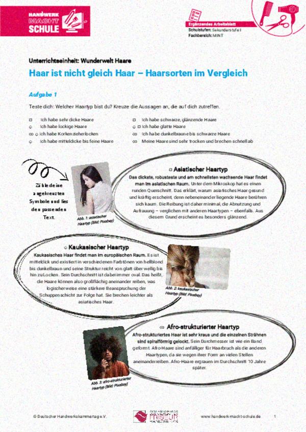 Haar ist nicht gleich Haar – Haarsorten im Vergleich