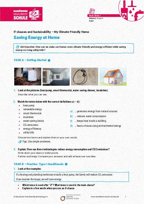 Saving Energy at Home