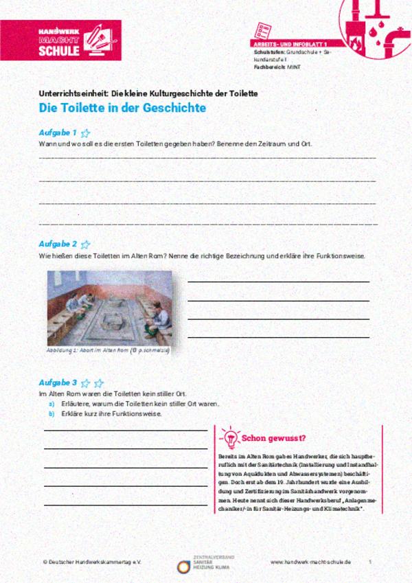 Die Toilette in der Geschichte