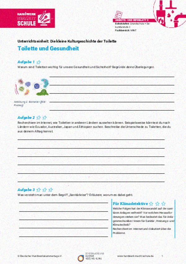 Toilette und Gesundheit