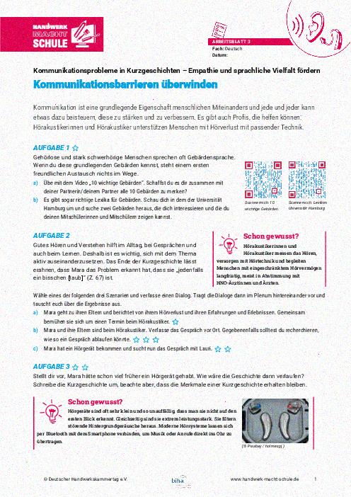 Kommunikationsbarrieren überwinden Kommunikationsbarrieren überwinden