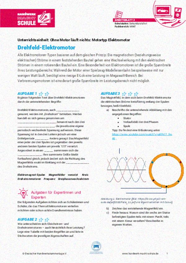 Drehfeld-Elektromotor