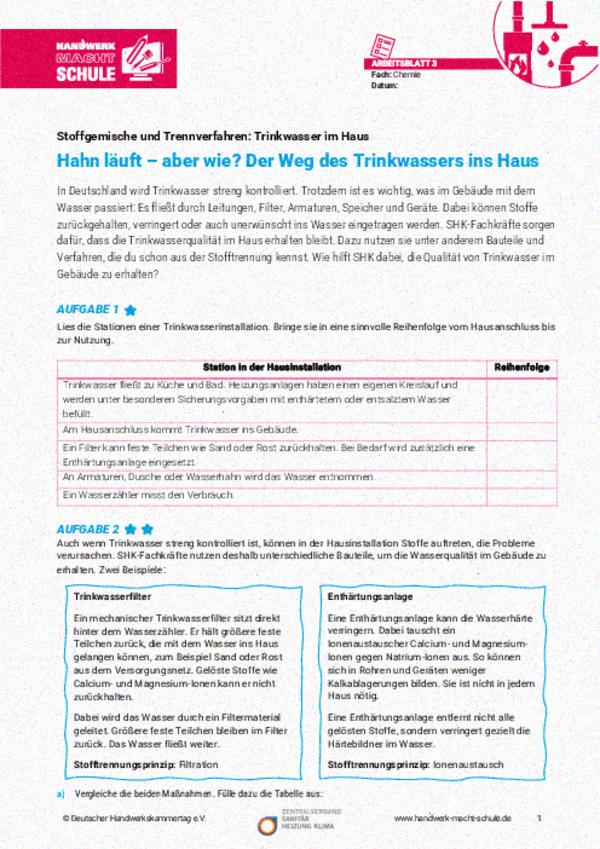 Hahn läuft – aber wie? Der Weg des Trinkwassers ins Haus
