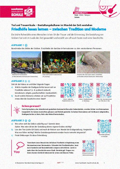 Friedhöfe lesen lernen – zwischen Tradition und Moderne