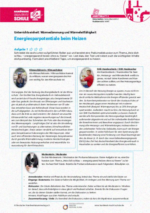 Energiesparpotentiale beim Heizen