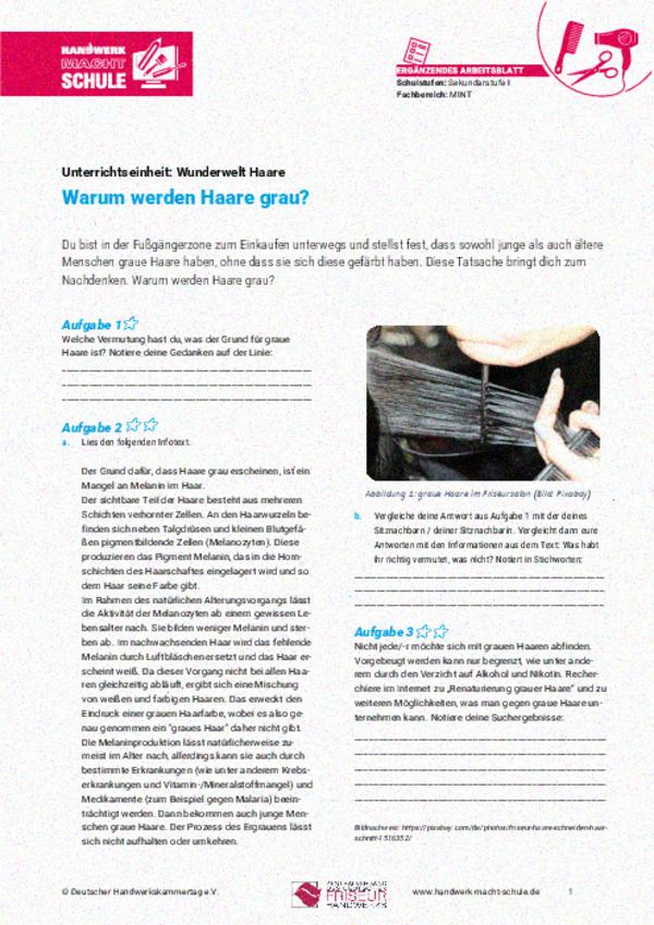 Warum werden Haare grau?