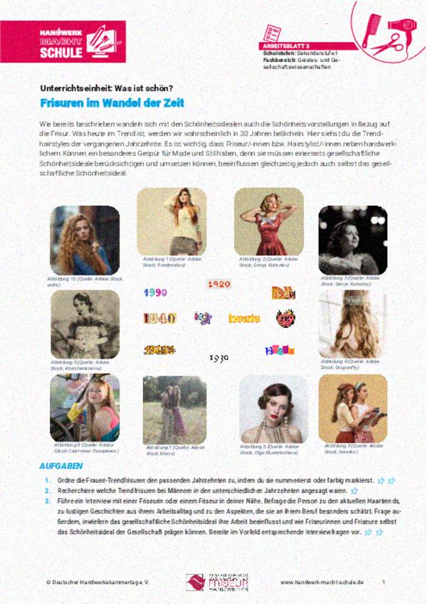 Frisuren im Wandel der Zeit