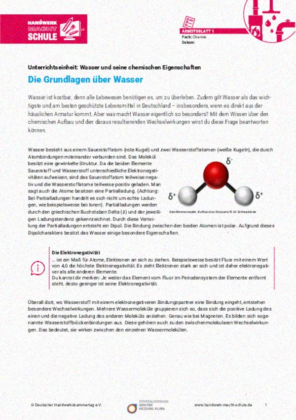 Die Grundlagen über Wasser Die Grundlagen über Wasser