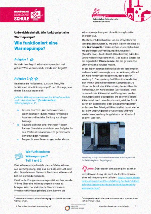Wie funktioniert eine Wärmepumpe? Wie funktioniert eine Wärmepumpe?